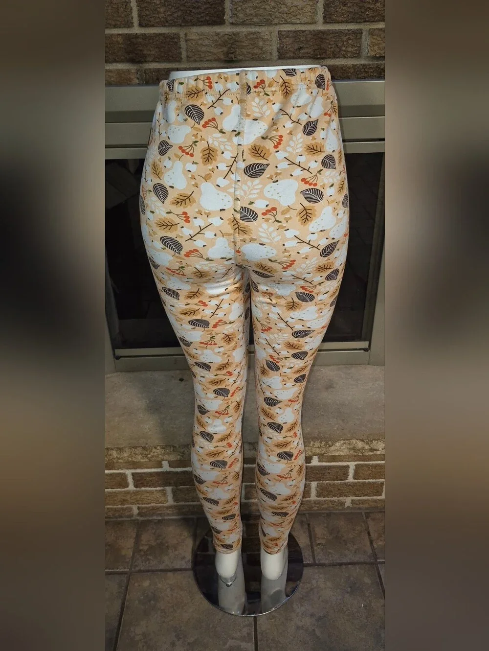 Just Cozy Womens Fleece Leggings Fall Print XS/S & M/L & XL